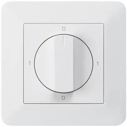 Interruttore rotativo INC kallysto.trend 0/3L bianco con manopola 