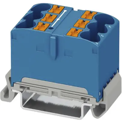Verteilerblock PX PTFIX 6X10/S-NS35A BU 