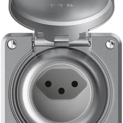 Prise ENC robusto 1×type 13 IP55 aluminium 