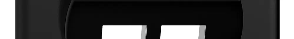 Kit de montage ENC Sdue, avec capot de sortie oblique p.2×Keystone noir 