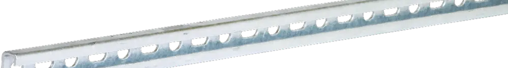 Rail en C Caddy type E5, L=0.8m 20×36mm, zingué à chaud 