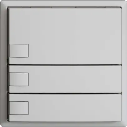 Poussoir ENC KNX 3× EDIZIOdue gris clair RGB sans LED 