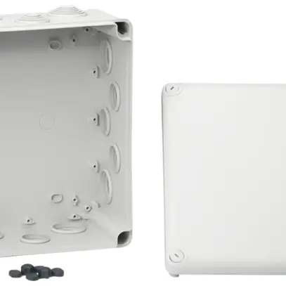 Boîte de dérivation AP Mureva 325×275×120mm vide gris IP55 