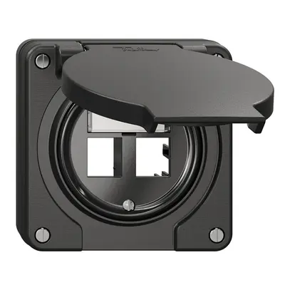Kit di montaggio NUP Feller freenet, per uscita diritta, doppio, ne 
