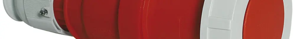Prise mob.CEE Bals 5P 63A 400V 6h rouge IP67 nick.BV TE-Plus 