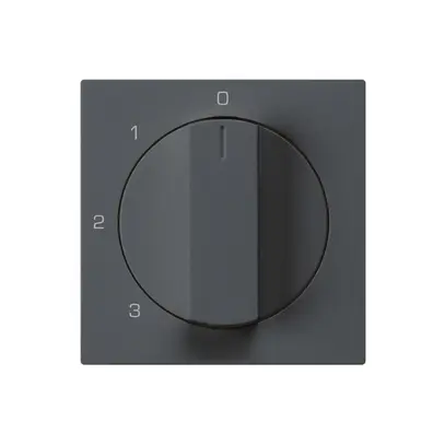 Kit di copertura kallysto interruttore rotativo 0123 antracite 