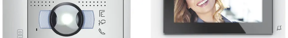 Kit citofono porta video 1-fam Bticino, 2 fili, SFERAnew / CLASSE 100 