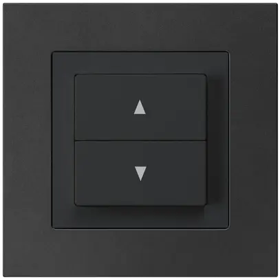 Interrupteur pour stores ENC kallysto.pro noir avec 2 touches bornes enfichables 