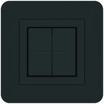 Pulsante senza fili Friends of Hue KTR, 4×, 94×94mm, adesivo, nero 