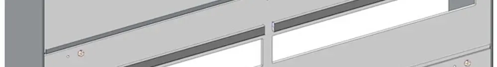 Tableau de distribution AP Hager 2 rangées ABT 756×1015mm gris clair 
