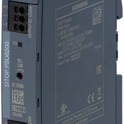 Alimentazione Siemens SITOP, IN: 120…230VAC (120…240VDC), OUT: 12VDC/2A 