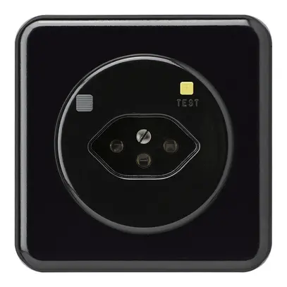 Presa INC basico C T13 FI 30mA nero 