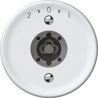 Pulsante rotativo origin senza cilindro 1P 2>0<1 10A 230V 60×60mm bianco 