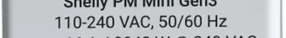 Compteur d'énergie Shelly PM Gen3 Compteur d’énergie Wi-Fi, Bluetooth 