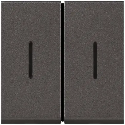 Contact à bascule INC MOS 2×AR 6A magnésium 2modules 