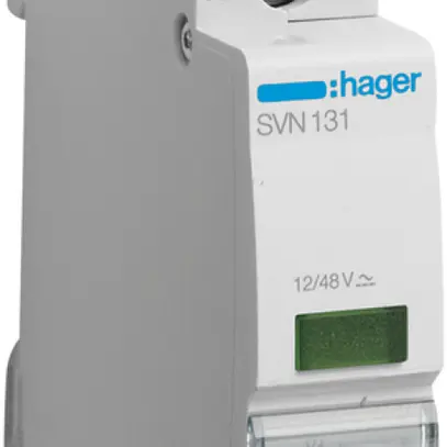 Lampe de signalisation INC Hager LED vert 1UM 48VAC/DC 