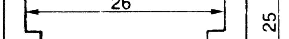 Befestigungsschiene ALMA 32×25mm L=3m 