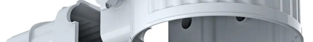Boîtier INC AGRO HaloX 180 avec tunnel 190mm pour béton sur place 