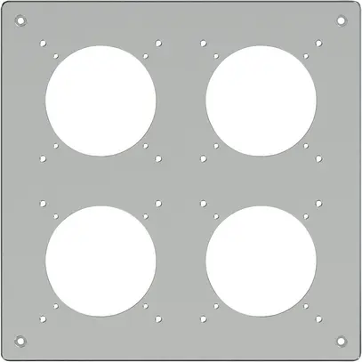 Intestazione INC ELEMENT SNAPFIX® 2×2 225×225mm alluminio 