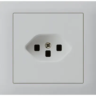 Presa INS kallysto T23 montaggio T scatola INS G3 telaio a innesto grigio chiaro 