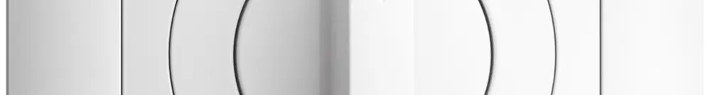 Kit frontal EDIZIOdue Auf->I<-Zu 88×88mm blanc pour interr.rot. 