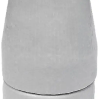 Portalampada porcellana E27 Roesch M13 con morsetto messa terra, Ø41×59mm bianco 