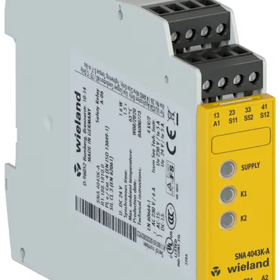 Relè di sicurezza AMD Wieland Electric SNA4043K-A ARRESTO DI EMERGENZA 24VUC 