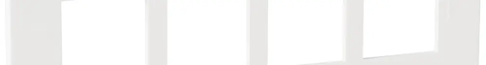 Cadre de recouvrement ATO 4×1 mod., blanc 