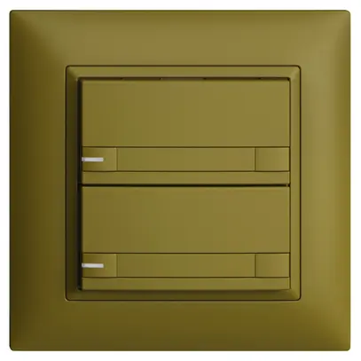 Poussoir KNX RGB ENC EDUE FMI, 250mW, a.LED RGB, papier, 2×pouss., C.2×T., ov 
