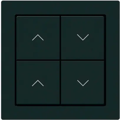 KNX-Storentaster Hager BA kallysto A 4-fach 60×60mm schwarz 