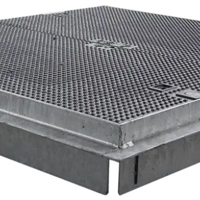 Coperchio in ghisa Symalit con cornice per SYM-Box tipo 1 