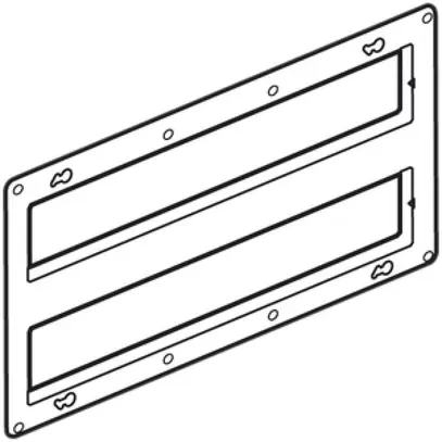 Placca di fissaggio Legrand per Batibox 2×2×5 mod. 