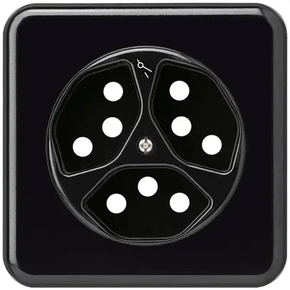 Kit frontale INC basico 3×tipo 13/1 86×86mm nero con protezione bambini 