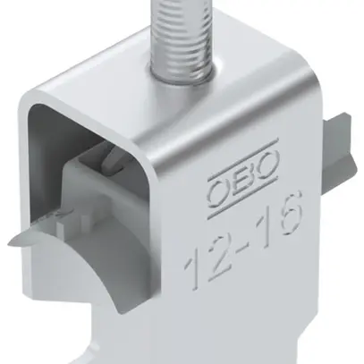 Fixation rapide BET 2056 pied à H matière synthétique 12…16mm 1×câble aluminium 