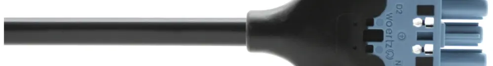 Cavo di raccordo Woertz, DALI, presa 5L C2, 2m, senza alogeni, fine libero, Cca 