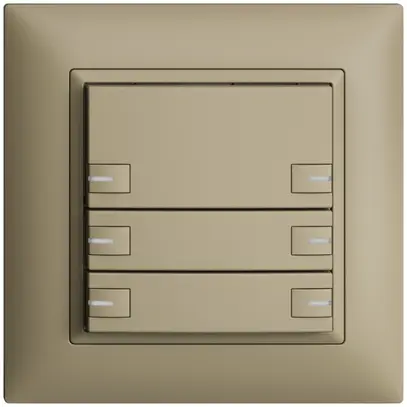 Pulsante INC KNX 6×EDIZIOdue sand RGB con LED 
