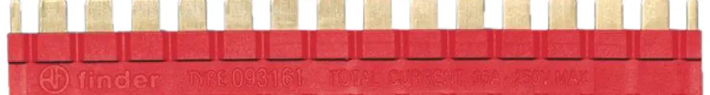 Peigne collecteur Finder 16 pôles pour socle 39/93 rouge 