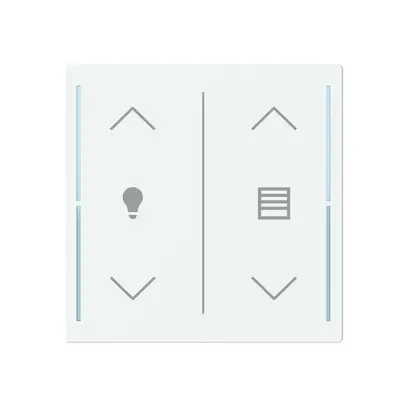 Copertura di pulsante ABB SIDUS touch 2-volte "bilico-var./per." bianco 