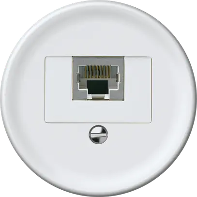 Scatola di raccordo origin RJ45 8(4) cat.6 diritto schermate 60×60mm bianco 