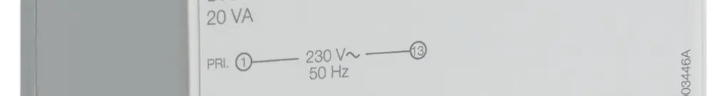 Trasformatore di sicurezza AMD Hager 20W 24V 0.834A 4UM 