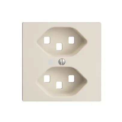 Kit frontal EDIZIOdue crema 60×60mm 2×T23, lentille, 