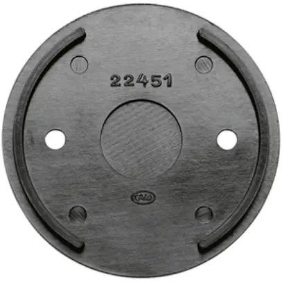 Plaque de base Roesch pour prise en bakélite noir 