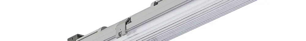 Luminaire p.locaux hum.Sylvania SYLPROOF G13 1×6.6W 750lm 840 IP65 670×65mm gr 