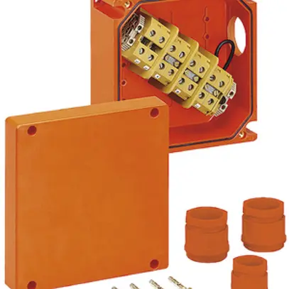 Scatola derivazione AP WKE 404 5×2.5…35²+Zweig, 200×200×110mm 