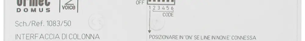 Interfaccia AMD Urmet, per 2VOICE, per pulsante/posto esterno 