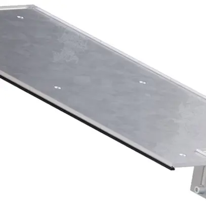 Couvercle tehalit BKG supérieure vasque avec sortie p.canal de sol 200×500×3mm 