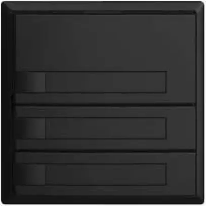 Poussoir KNX RGB EDUE, 250mW, s.LED, a.insert papier, 3×poussoir, 1×touche, no 