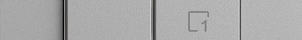 Station secondaire 1K/2T pour interrupteur scène Edue Wiser silver 