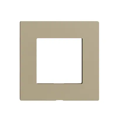 Placca frontale Edue Wiser p.kit d.copertura, s.iscrizione, IP20, 60×60mm, sand 