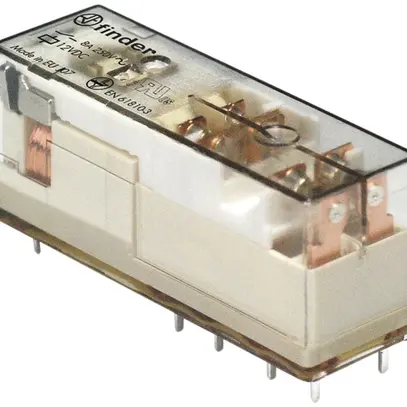 Relais commutation Finder 50, 3F/1O 8A/12VDC AgSnO2 180Ω 5mm RT III 